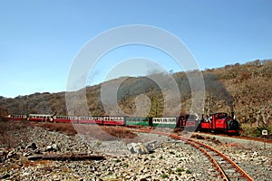 Steam Train in Mountains 5