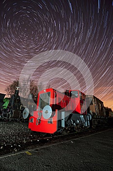 Steam Train at sidings light painted