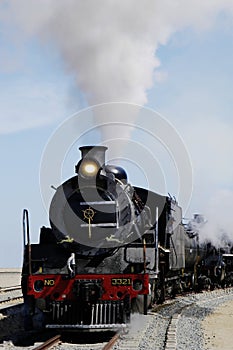 Steam train at Swakopmund, Namibia