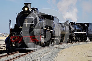 Steam train at Swakopmund, Namibia