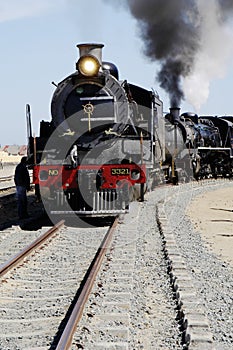 Steam train at Swakopmund, Namibia