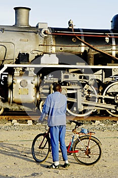 Steam train at Swakopmund, Namibia