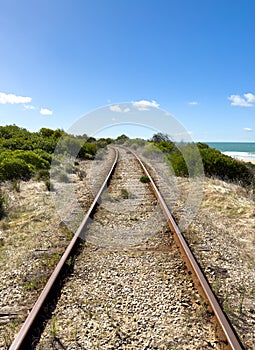 Steam Train Tracks Victor Harbor