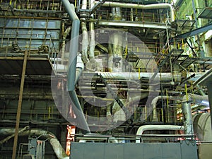 Steam turbine machinery, pipes, tubes