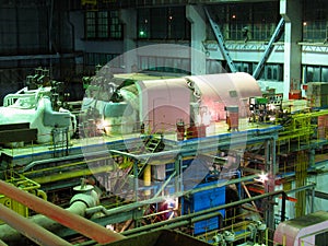 Steam turbine machinery, pipes, tubes