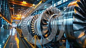 Steam turbines in a thermal power