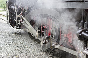 Steam from Working steam Train with Details