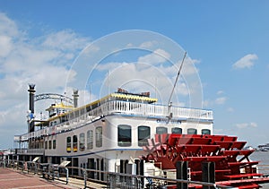 Steamboat at the Missippi River in the Old Town of New Orleans, Louisiana