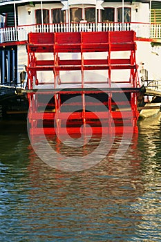 Steamboat on Mississippi River