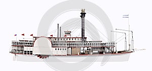 Steamboat of the Mississippi - Side view