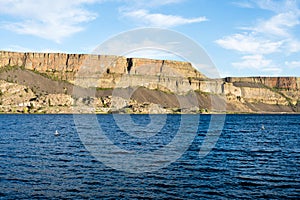 Steamboat Rock state park in Eastern Washington state, USA