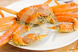 Steamed Alaska King Crab