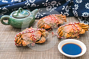 Steamed crab, a delicacy of Chongyang Festival in China