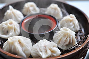 Steamed dumplings photo