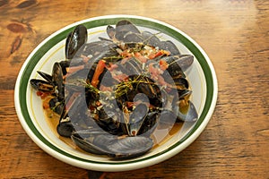 Steamed Mussels