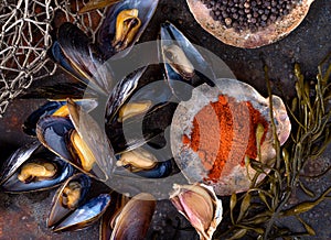 Steamed Mussels