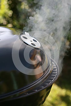 steaming barbecue