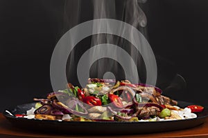 Steaming chicken sizzler