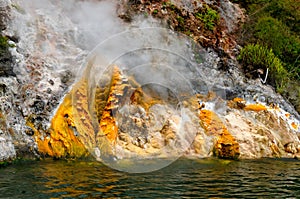 Steaming Cliffs (Donne Cliffs), Lake Rotomahana, W