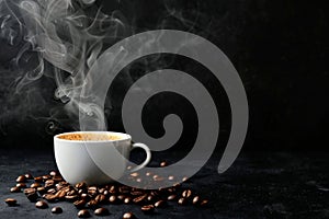 Steaming Cup of Coffee