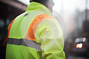 steaming of a high visibility safety vest