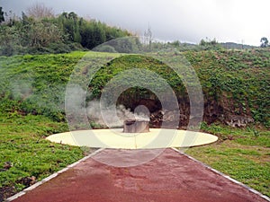 Steaming hole, Caldeiras, Azores photo