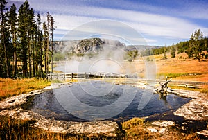 Steaming Pool in Yellowstone National Par