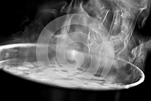 Steaming pot photo