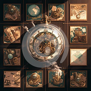 Steampunk Clock: Timeless Elegance Meets Industrial Charm