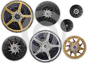 Steampunk Cogwheels  Isolated