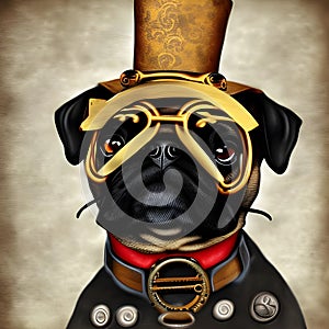 Steampunk dog