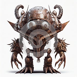 Steampunk fantasy monster