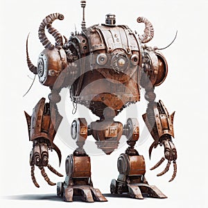 Steampunk fantasy monster