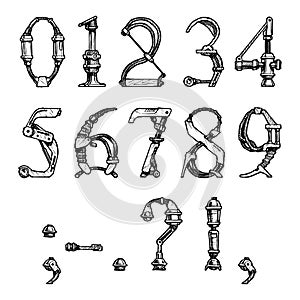 Steampunk font