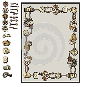 Steampunk frame details