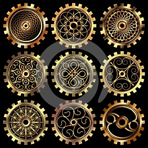 The steampunk gears