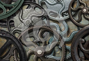 Steampunk Gears Background