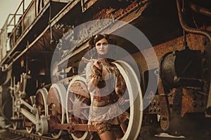 Steampunk girl photo