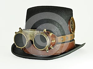 Steampunk hat and goggles