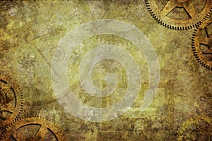 Steampunk Industrial Background