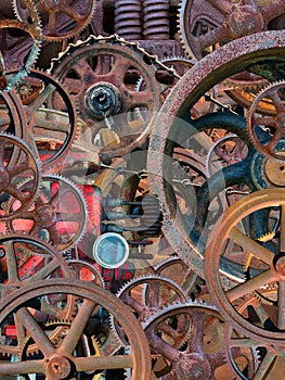 Steampunk Industrial Mechanical Wallpaper Background