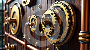 Steampunk-Inspired Industrial Control Panel