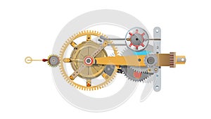 Steampunk Mechanical Device Intricate Gears and Cogs Design, vector design Generative AI