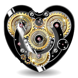 Steampunk mechanical heart