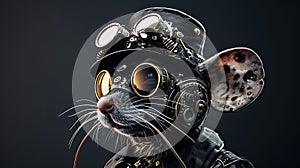 Steampunk Mouse with Classical Hat