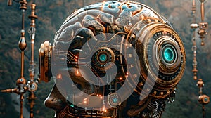 Steampunk Neural Mechanisms Powering the Inventive Mind s of the Unseen Realms, Generative AI