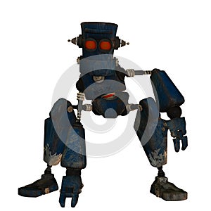 Steampunk old robot