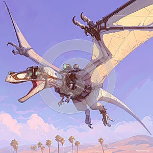 Steampunk Pterodactyl Soars Through Timeless Aesthetic