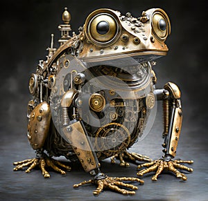 Steampunk Robot Machine Mechanical Frog