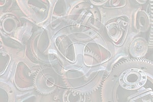 Steampunk texture, backgroung with mechanical parts, gear wheels